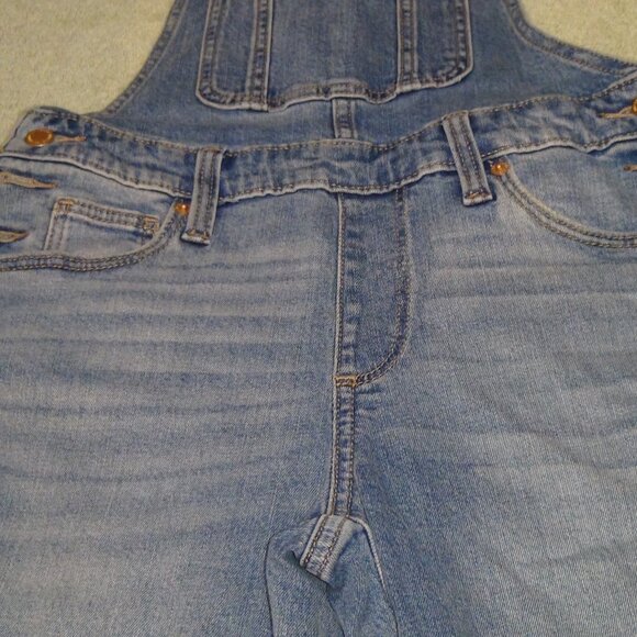 Universal Thread Women's Denim Overalls Sleeveless Skinny Med Wash Size 00 / 24R - Picture 4 of 14